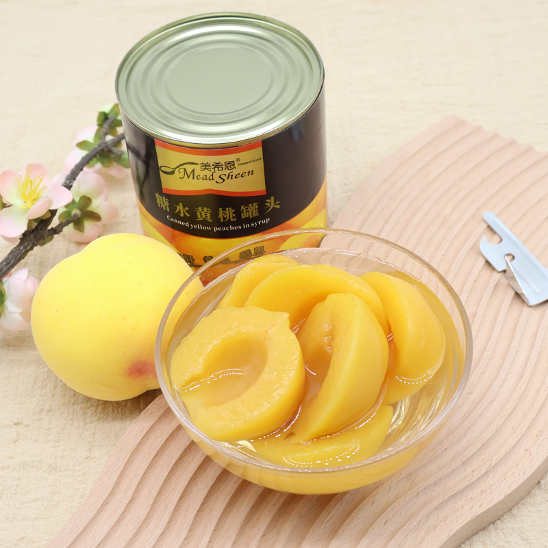 美希恩糖水黄桃罐头820g商用烘培餐饮披萨蛋糕店自助餐专用,淘宝优惠券,粉丝福利购,淘宝优惠卷