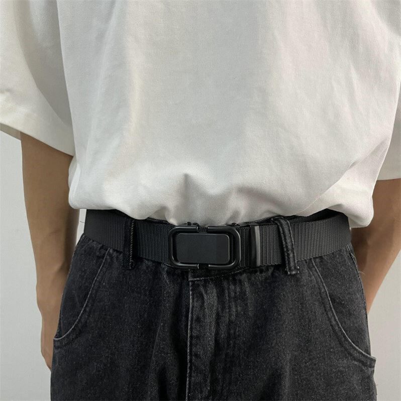 2026新款尼龙帆布自动扣男女式皮带牛仔阔腿裤休闲百搭学生腰带,淘宝优惠券,粉丝福利购,淘宝优惠卷