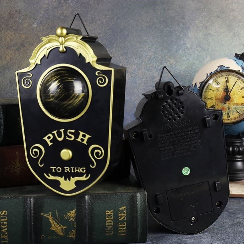 万圣节发声独眼门铃装饰发光眼珠恐怖会眨眼睛的门铃整蛊眨眼门铃