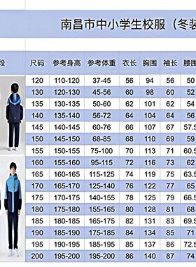 南昌统一新款初高中校服