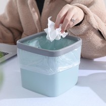 Office Makeup Room Mini Small Size Kitchen Table Noodle Kitchen Waste Trash Can Home Bedside Small Desktop Trash Can