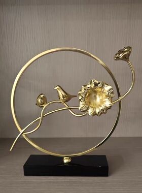 工厂直销全铜装饰玄关电视柜摆件