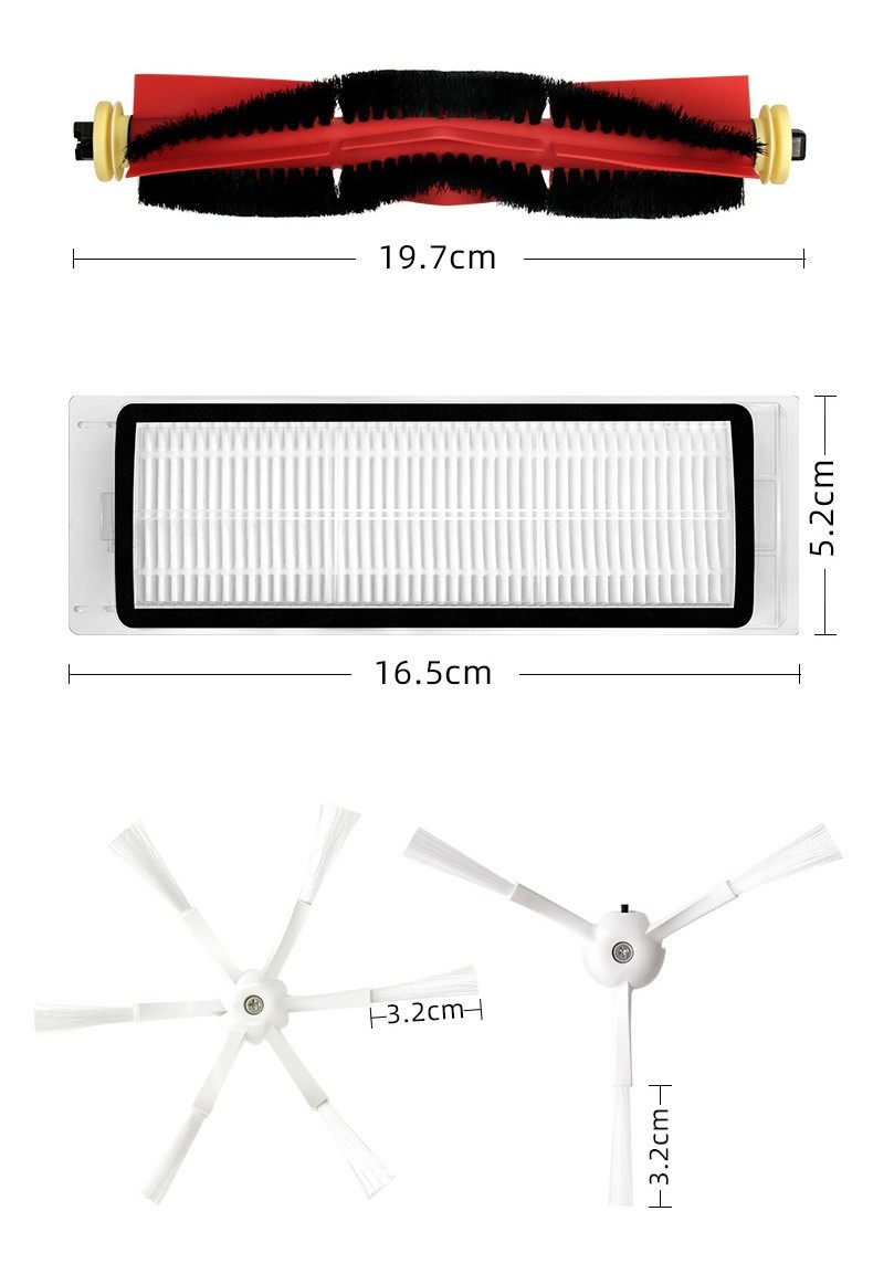 适配石头扫地机器人配件S50 S51 S55 T6 T7pro米家1S主刷边刷滤网,淘宝优惠券,粉丝福利购,淘宝优惠卷