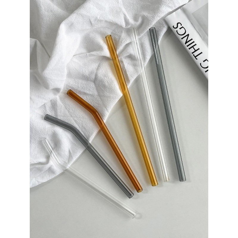 玻璃吸管家用非一次性水杯配件耐热环保吸管勺子一体两用透明喝水,淘宝优惠券,粉丝福利购,淘宝优惠卷