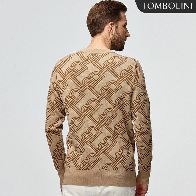 Tombolini wool nylon long-sleeved knitted sweater