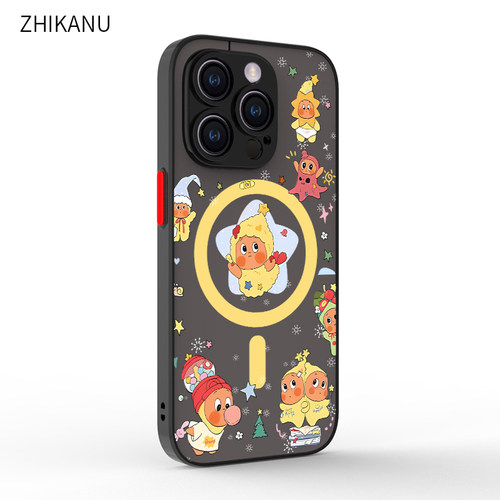 智卡奴x星星人磁吸手机壳适用于苹果17pro新款iphone16promax卡通15plus肤感14magsafe13mini全包镜头12/11/x - 图3