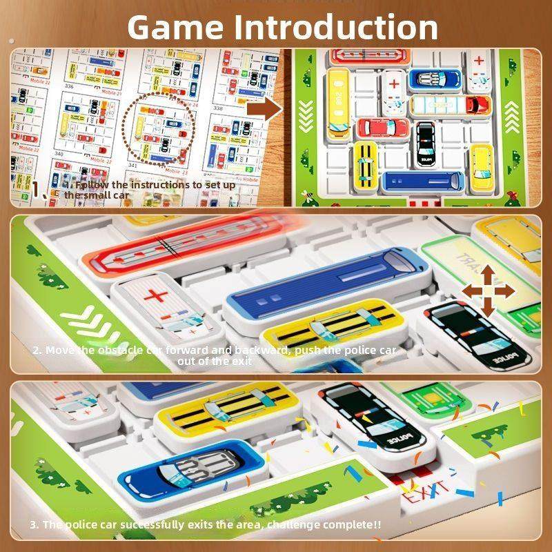 儿童移车出库汽车华容道思维训练幼儿园玩具赛车突围解题闯关玩具,淘宝优惠券,粉丝福利购,淘宝优惠卷