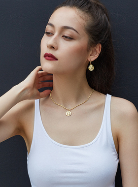 inchedition麻绳项链女简约