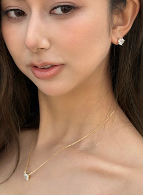 INCH EDITION玫瑰锆石项链 简约通勤气质轻奢百搭