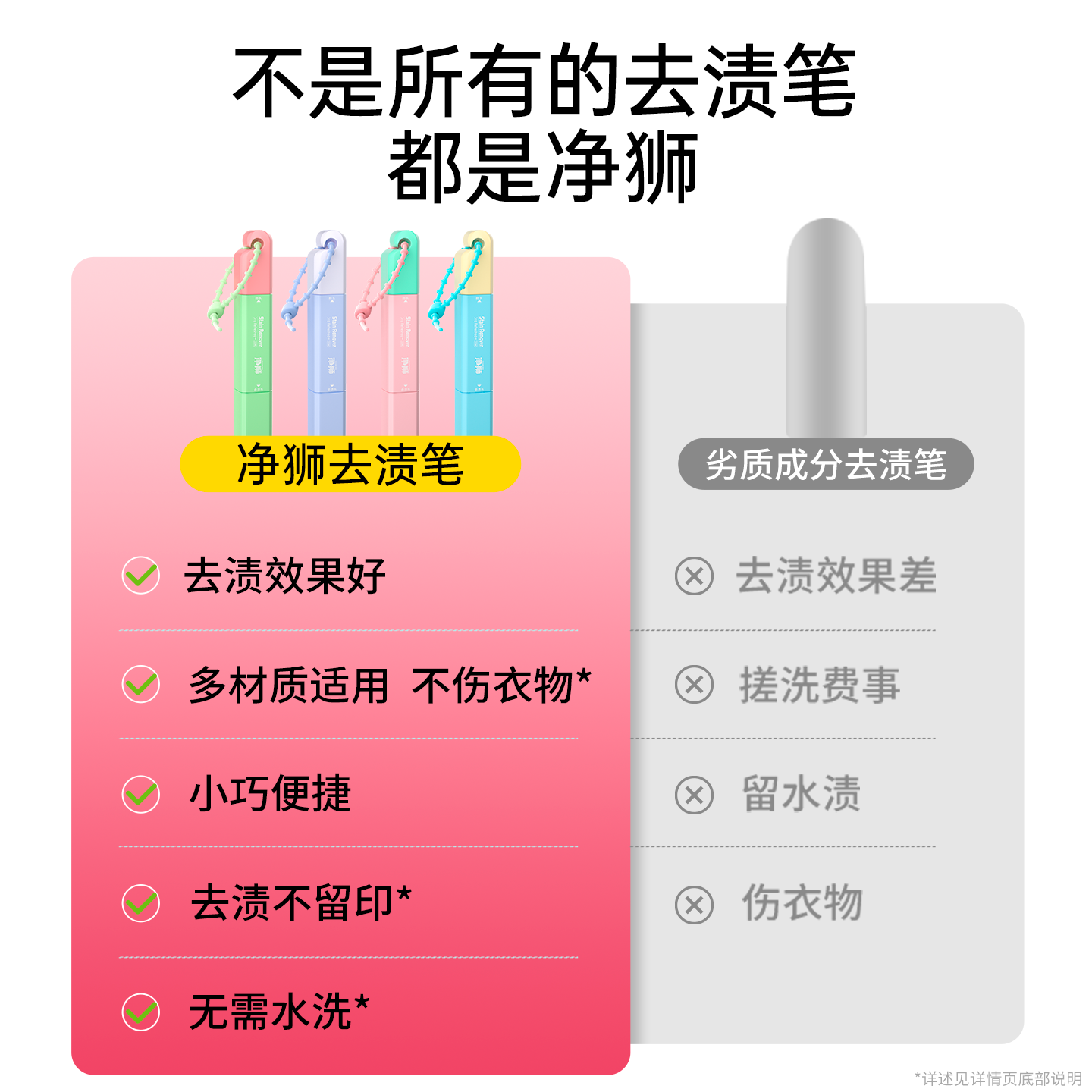 净狮去渍笔衣物去污除渍便携式即时除污渍油渍消除棒免洗去油神器,淘宝优惠券,粉丝福利购,淘宝优惠卷
