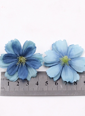 仿真梅花头花朵绢花DIY服饰辅料