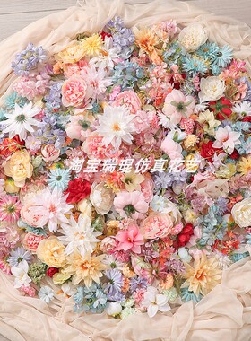 簪花学士帽配件仿真花diy材料