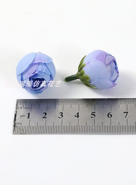 仿真小玫瑰花苞 diy手工花环手腕花簪花头饰材料假花发箍拍摄道具