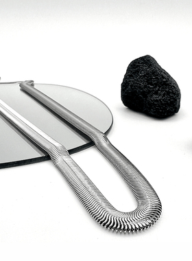 银色蛇骨链美式高街风嘻哈项链男