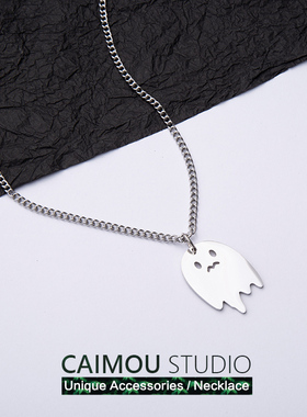简约项链CAIMOU吊坠钛钢