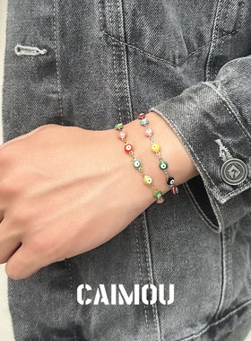 CAIMOU四叶草恶魔之眼koz手链