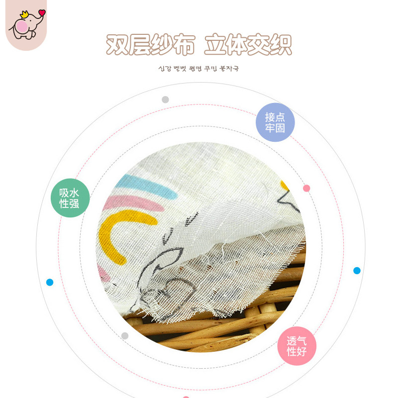 智善新生纱布盖巾宝宝抱被夏季盖毯 智善婴童抱被/抱毯
