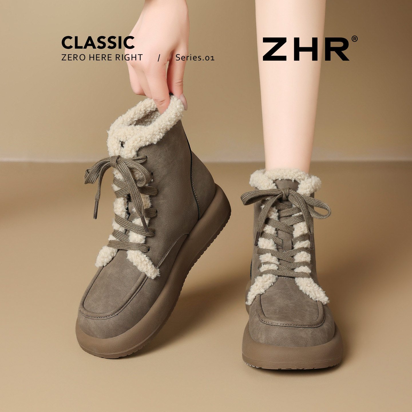 厚底马丁靴女2025新款冬季加绒加厚雪地靴复古小个子增高短靴棉鞋,淘宝优惠券,粉丝福利购,淘宝优惠卷