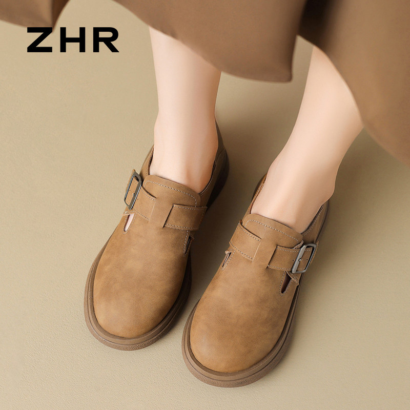 勃肯鞋女2025秋季新款复古两穿懒人一脚蹬单鞋休闲百搭圆头平底鞋,淘宝优惠券,粉丝福利购,淘宝优惠卷