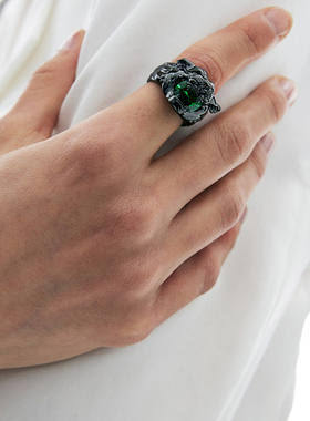 GUDSGAVE男女中性摇滚黑豹戒指