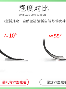 婴儿弯假睫毛混合装自然