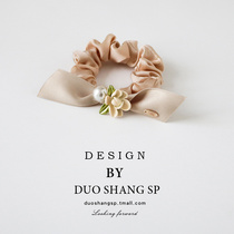 Department of Senology Gardenia Flowers Large Intestine Hairdressage Woman Superior Temperament Pellet Hair Rope Fairy Zama Tail Leather Fascia Jackrope Woman