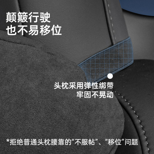 特麦适用于特斯拉model3Y焕新版头枕人体工学颈枕护腰靠汽车配件 - 图3