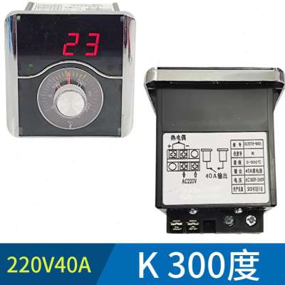 12V220V380V控温表器燃气烤饼机炉电饼档温控表烤饼锅温度表40A - 图1