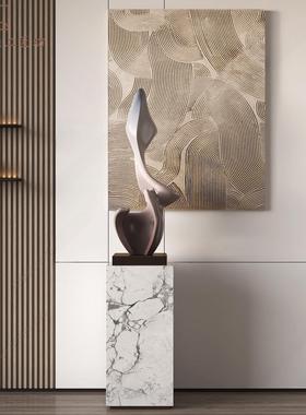 壹零柒玻璃纤维定制酒店大堂落地摆件轻奢大型抽象雕塑创意艺术品