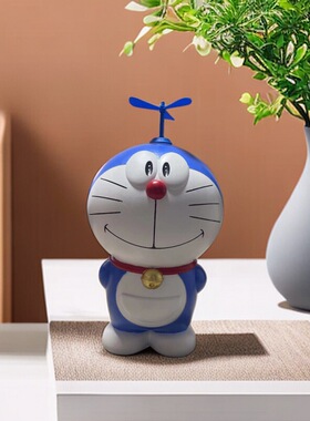 哆啦a梦存新款机器猫大号存钱罐招财猫可爱乔迁礼物收藏客厅摆件