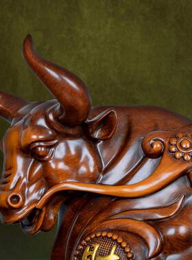 生肖牛摆件招财牛气冲天客厅办公室桌面装饰品店铺乔迁开业礼品