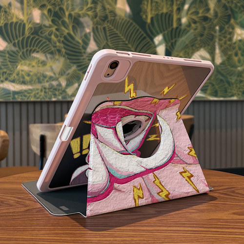 【720旋转x新品露标款】适用于ipad平板保护套超级女侠2022新款air6亚克力pro11三折10.9全包2018第十代苹果 - 图0