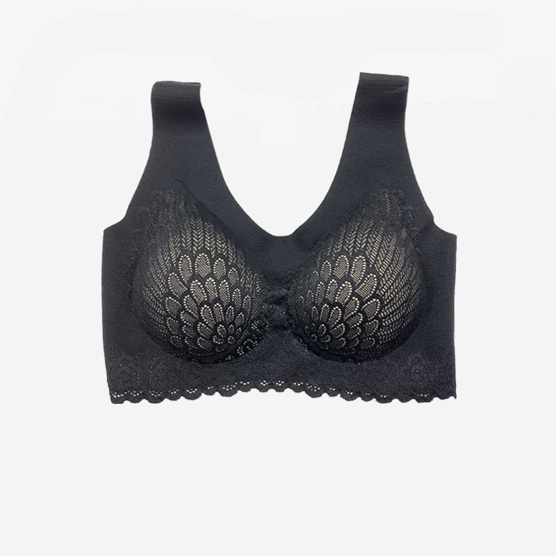 泰国乳胶女无钢圈小胸背心式薄胸罩 约莉文胸