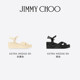 [限时折扣]JIMMY CHOO/ASTRA WEDGE 60 女士珍珠吊饰黑色船跟凉鞋