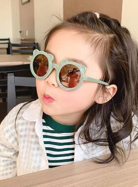儿童眼镜遮阳太阳镜宝宝时尚潮男童女童可爱卡通防晒眼镜