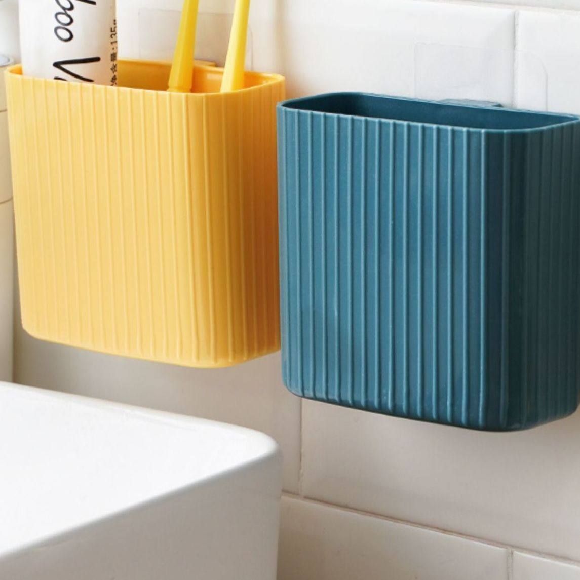 卫生间壁挂式置物架洗手台免打孔收纳盒加厚牙膏牙刷,淘宝优惠券,粉丝福利购,淘宝优惠卷