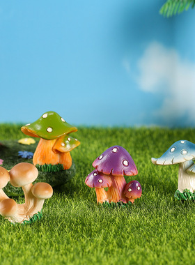 创意ZAKKA蘑菇系列苔藓微景观多肉盆栽搭配摆设装饰造景摆件树脂