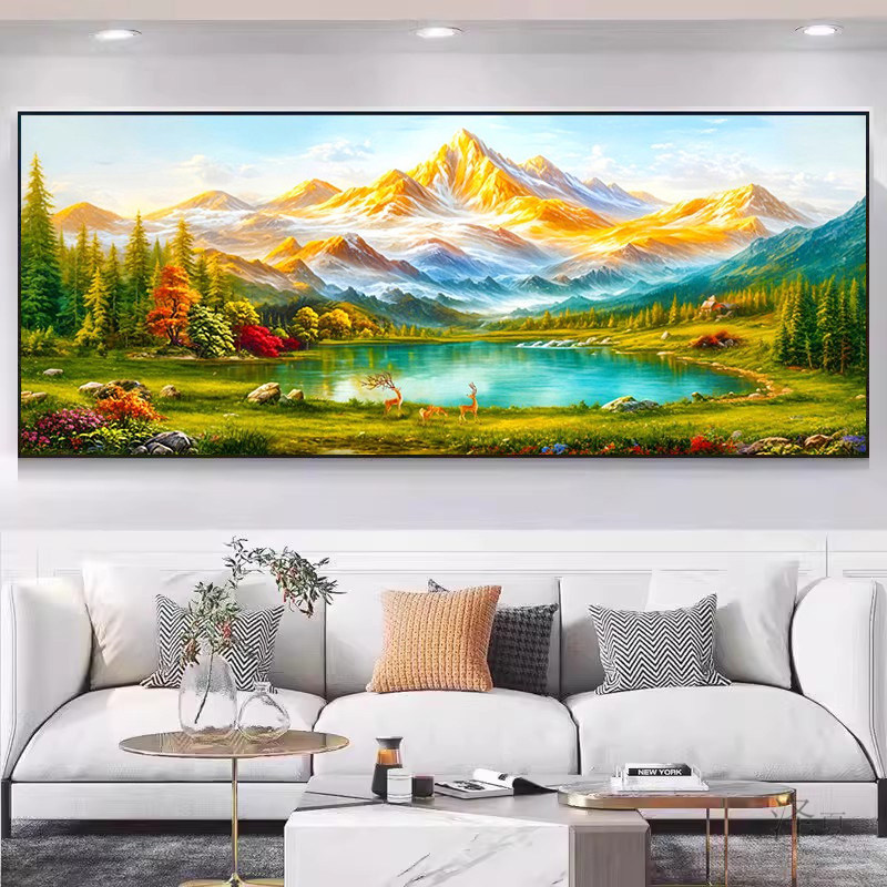 5d钻石画日照金山聚宝盆新款贴钻十字绣钻石绣2026客厅风景山水画,淘宝优惠券,粉丝福利购,淘宝优惠卷