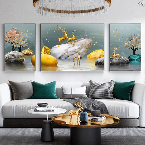 2023 Новая треугольная церемония Elk Diamond Driald Drilling Living Room 5D Тибетский бриллиантовый камень для эксплуатации