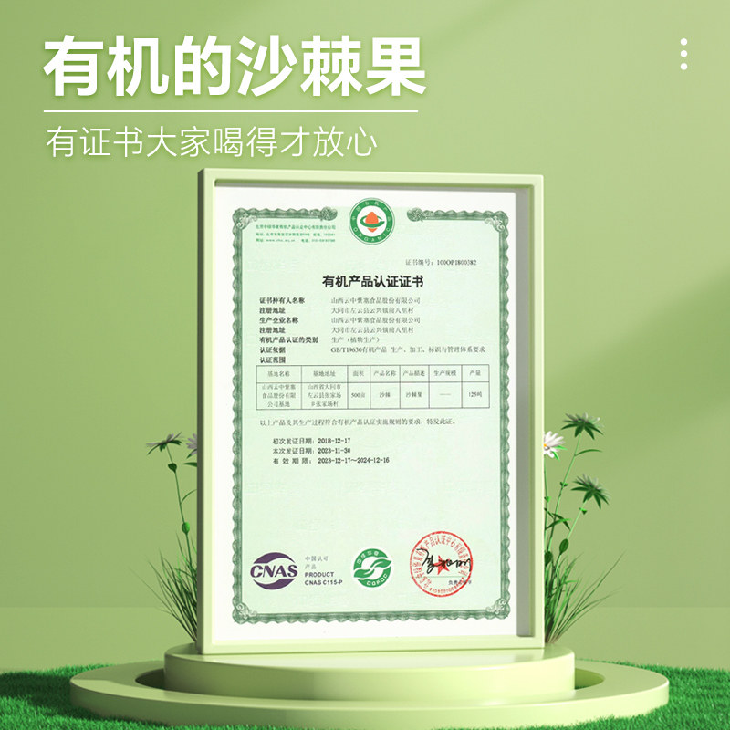 云中紫塞280ml*12罐装沙棘汁饮料山西大同特产生榨沙棘补充VC果汁,淘宝优惠券,粉丝福利购,淘宝优惠卷