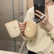 Minimalist wash cup lovers plastic tooth cup students High face value gargling cup men and women toothbrush cups Advanced sensory cylinders