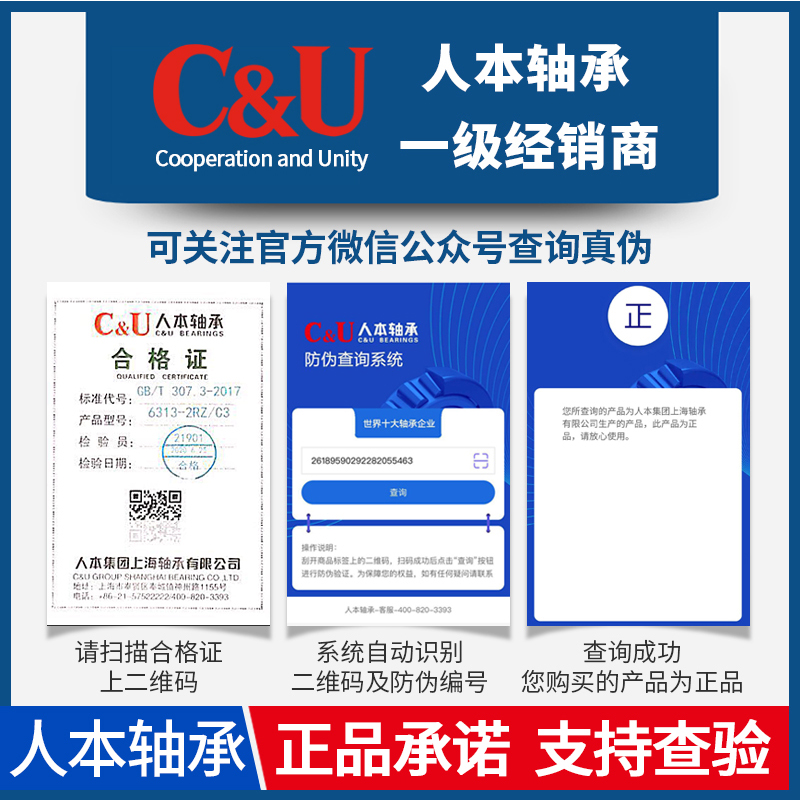 C&U人本高速薄壁轴承61900 61901 61902 61903 61904 61905ZZ 2RZ - 图1