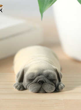 jxk植绒质感狗狗模型摆件可爱