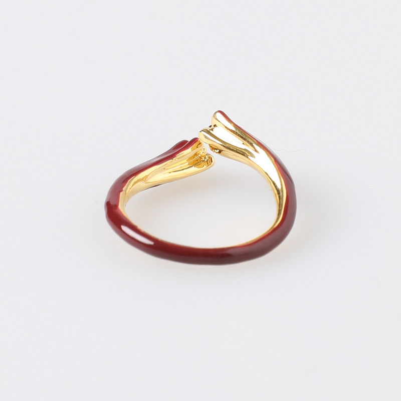 西町村屋立体花卉滴油开口戒女新款气质百搭小众配饰XHAA40034,淘宝优惠券,粉丝福利购,淘宝优惠卷