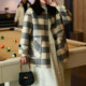 Nishimachi Village House Versatile Check Wool Mid-Length Coat
