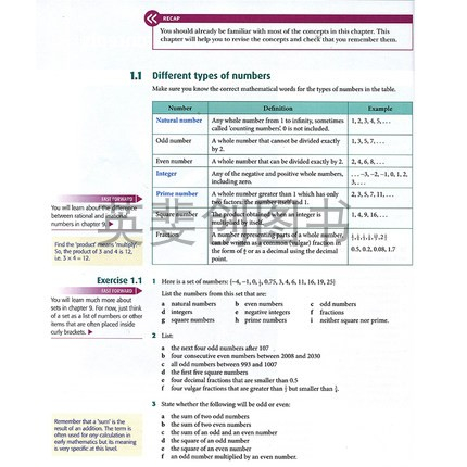 进口原版 剑桥大学出版 Cambridge IGCSE Mathematics Core and Extended Coursebook 数学扩展主课本 - 图2