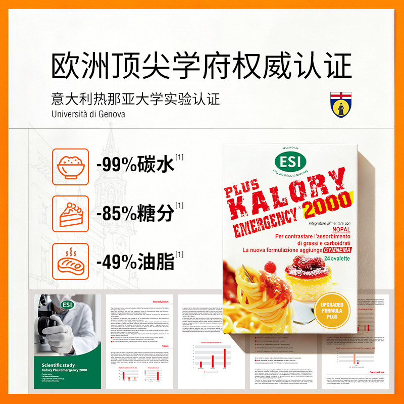 ESI卡路里拜拜片白芸豆阻断片碳水脂肪大餐救星进口身材膳食纤维