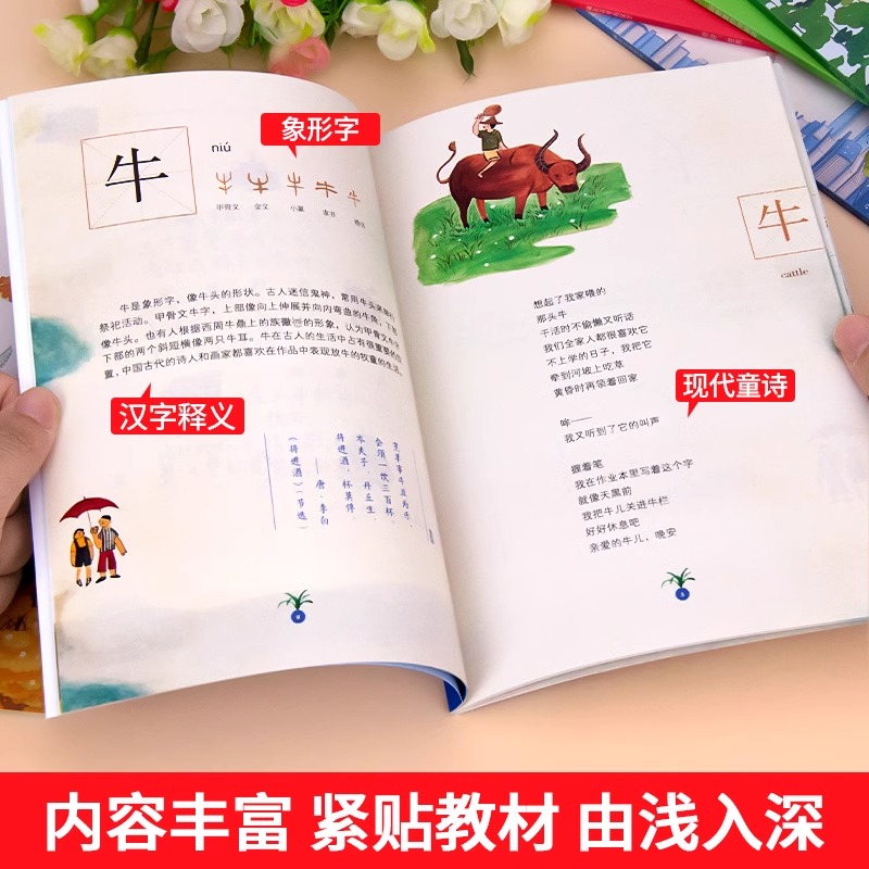 给孩子的大语文启蒙书jj全套10册藏在诗里的汉字tk