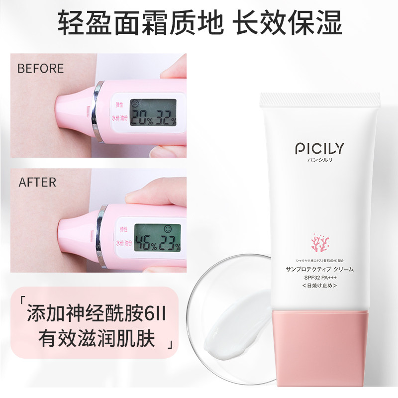 潘思莉日本孕妇专用面部官方防晒霜 picily海外防晒/隔离