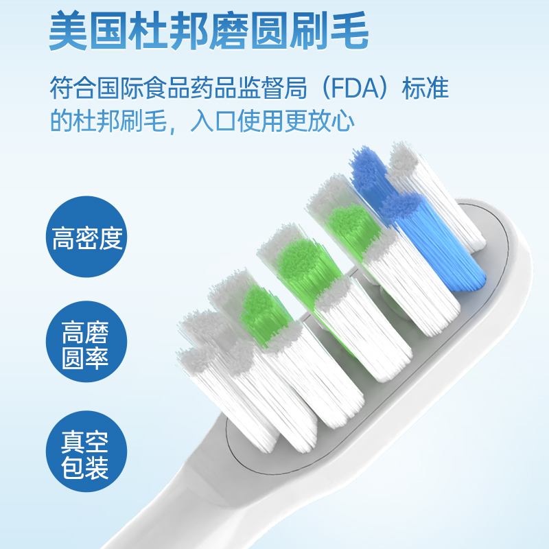 盼恒适配apiyoo艾优T1电动牙刷头替换T11罗曼柱成人款刷头清洁型 - 图1